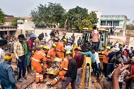 PM Modi expresses grief over Prayagraj building collapse, announces ex-gratia for victims