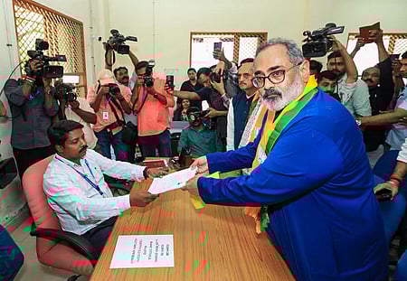 Cong flags undisclosed asset charge against Kerala BJP chief Chandrasekhar in Nemom; seeks EC