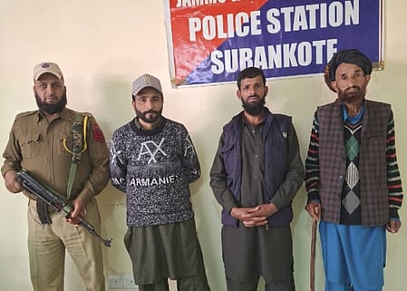 J&K: Police arrest five absconders in Poonch​ (Photo: @Poonch_Police/X)