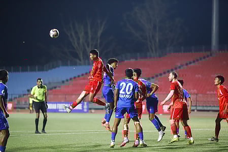 Aizawl FC mount a stunning second-half comeback to triumph over Chanmari FC in the Mizo Derby of the Indian Football League (IFL) 2025-26 at the Rajiv Gandhi Stadium in Aizawl on Tuesday. Photo credit: AIFF