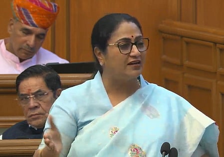 Delhi CM Rekha Gupta presents Rs 1,03,700 crore Budget for 2026-27