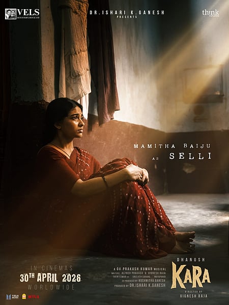 Mamitha Baiju plays Selli in Dhanush-starrer