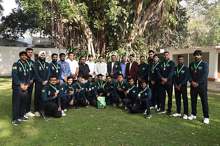 Sports Min Mandaviya felicitates Indian team for Asian Lacrosse Games gold, pushes for LA28 qualification