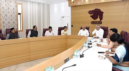 Gujarat: BJP core committee meets at CM