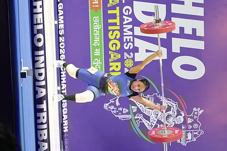 Manikanta seals hat-trick of gold medals, Anjali Munda shines again on the second day of the Khelo India Tribal Games (KITG) 2026 in Raipur on Thursday. Photo credit: SAI Media