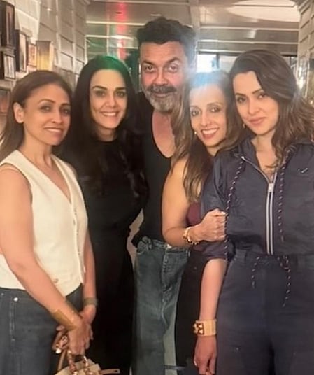 Preity Zinta reunites with Bobby Deol over a fun outing