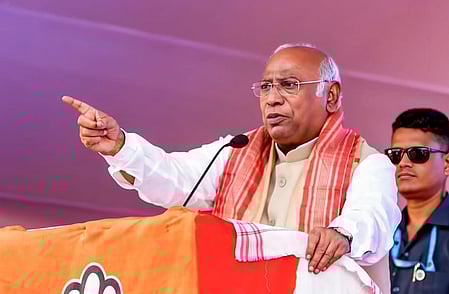 Kharge pitches five guarantees, slams BJP in Assam rally