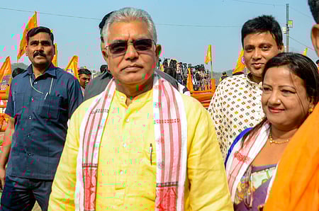 Only BJP can bring peace in Bengal: Dilip Ghosh slams TMC over law & order
