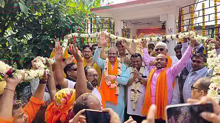 Dharmendra Pradhan visits Nandigram, predicts BJP lotus bloom again in Suvendu Adhikari’s stronghold