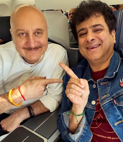 Palash Sen meets Anupam Kher mid-air: You are a national treasure