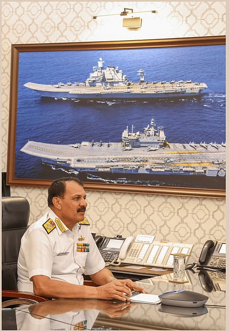 Navy Chief Admiral Dinesh Tripathi outlines maritime strategy, self-reliant push at DSSC address