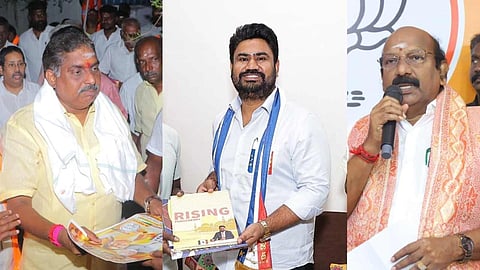 A Namassivayam (left), VP Ramalingame (right), Jose Charles Martin (centre)