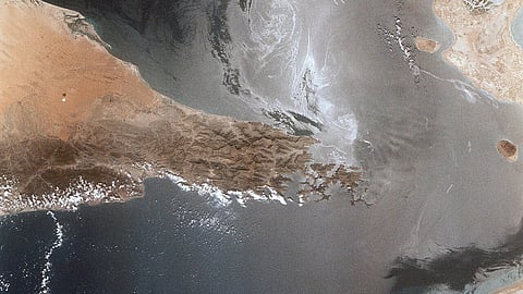 Strategic view of Strait of Hormuz amid rising geopolitical tensions