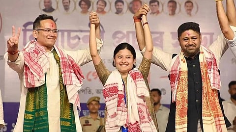 Kunki Chowdhury during a public appearance in Guwahati