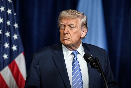 Donald Trump is shown 