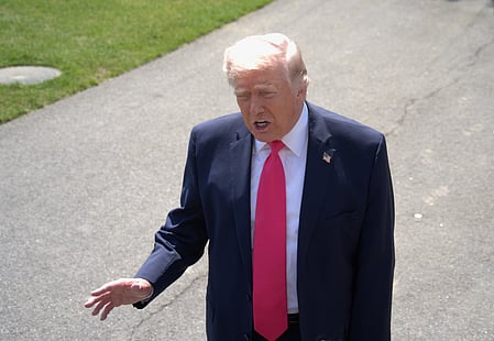 In the image donald trump is shown