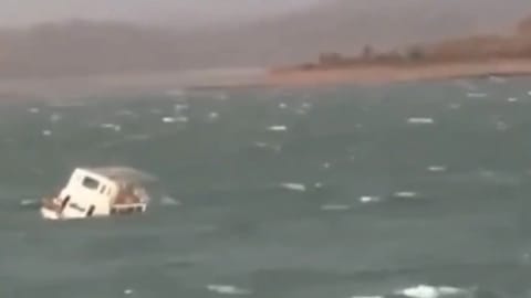 Rescue teams search for missing passengers after a tourist boat capsized in Bargi Dam, Jabalpur