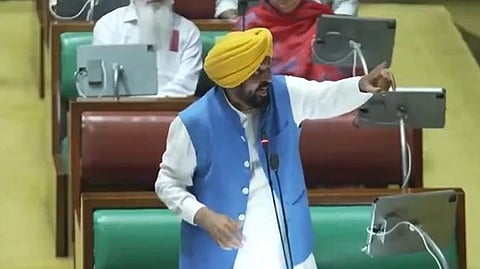 Bhagwant Mann in Punjab Parliament