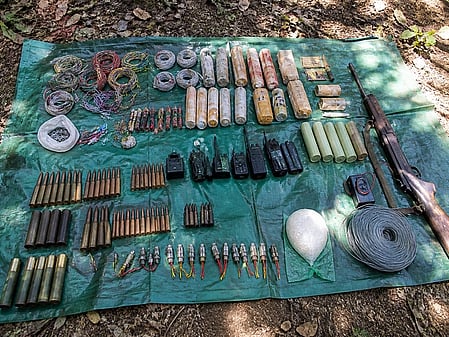 Chhattisgarh: Security forces seize large Maoist explosives cache in Dantewada