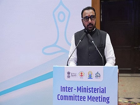 Prataprao Jadhav chairs meeting to plan activities on International Day of Yoga 2026