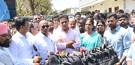 KTR meets BRS leader in jail, accuses Congress government of vindictive politics