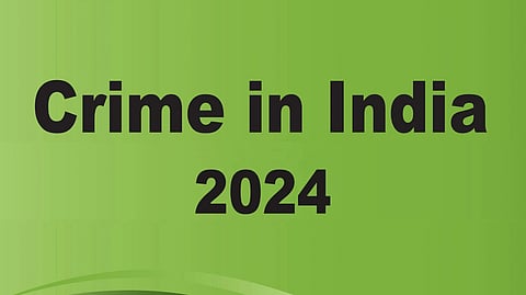 Graphic reading 'Crime in India 2024'