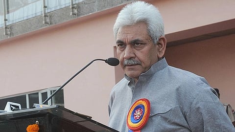 Manoj Kumar Sinha addressing at the Opening Ceremony of 15th All India Police Band Competition, 2014, hosted by Railway Protection Force of the Ministry of Railways, in New Delhi on November 05, 2014.