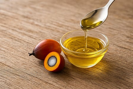 In the image Palm oil is shown