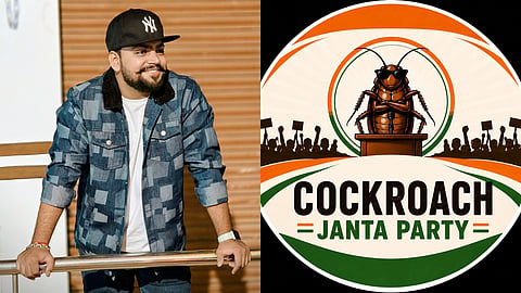 Indian rapper Santy Sharma speaking about the Cockroach Janata Party and online political trends
