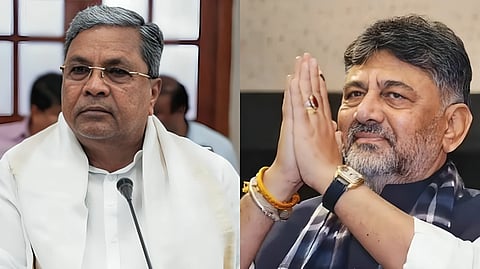 Karnataka Chief Minister Siddaramaiah and Deputy CM DK Shivakumar
