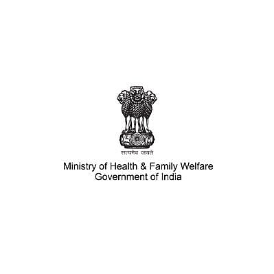 The image is showing a picture of the logo of Ministry of Health & Family Welfare Government of India. 