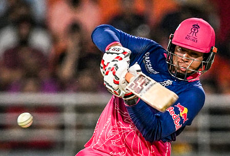 Vaibhav Sooryavanshi batting for Rajasthan Royals during IPL 2026
