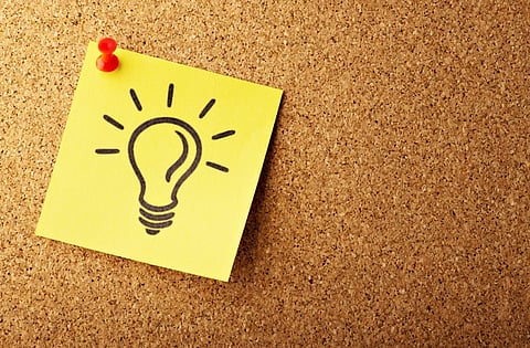 This image is showing a bulb which indicate thinking, curiosity and innovation.