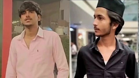 On the left side Surya Kumar Chauhan is shown who is the victim of Ghaziabad teenage case and on the right side is Asad who stabbed Chauhan to death