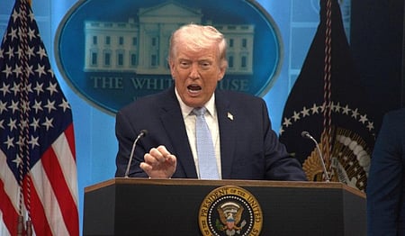 Trump in White house adress