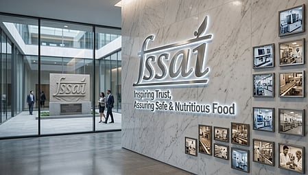 In the image the office of FSSAI is shown 