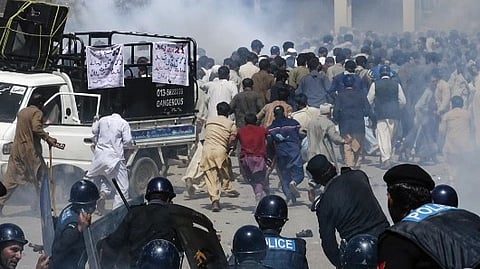 Security forces and protesters clash in Pakistan-occupied Kashmir amid escalating tensions following the ban on the Joint Awami Action Committee