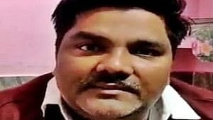 In the image close up of Tahir Hussain is shown