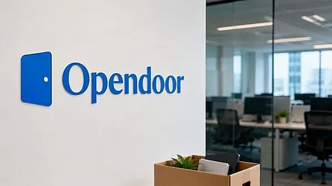 Opendoor branding image illustrating its mission.