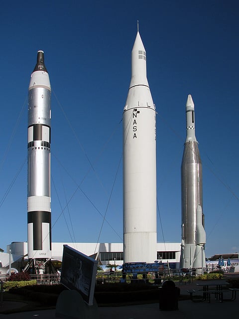 Picture showing NASA rocket.