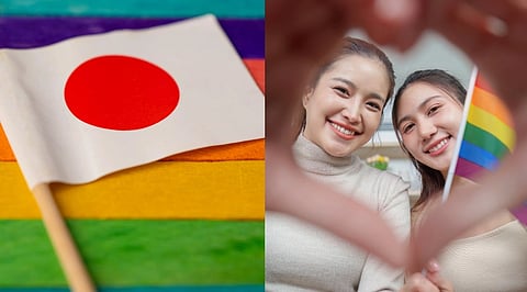 LGBTQ+ activists at Tokyo Rainbow Pride rally in support of same-sex marriage rights in Japan