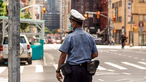 Police officers during an operation as a new ACLU report alleges ongoing misconduct after the Trump DOJ dropped police reform cases