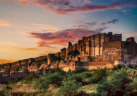 Image of Lohagadh fort.