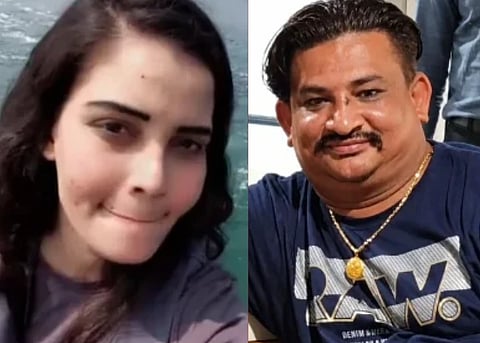Left image is of hyderabad woman who died by suicide and right image is of the man with whom she checked into thehotel with