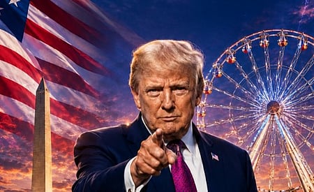 President Donald Trump commemorates the 250th anniversary of the US Declaration of Independence