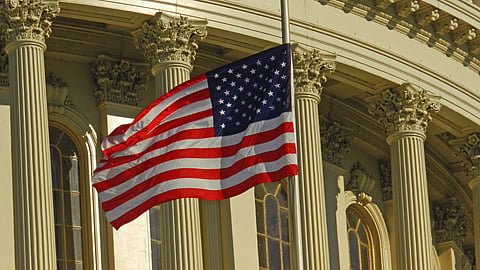 image shows America's flag.