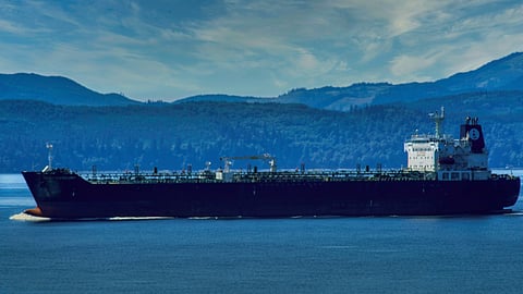 An oil ship 