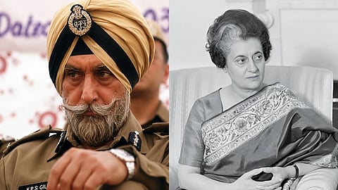 Former Punjab DGP KPS Gill, who criticized Indira Gandhi's handling of Operation Blue Star