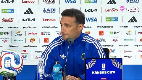 Argentina Coach Lionel Scaloni in an interview