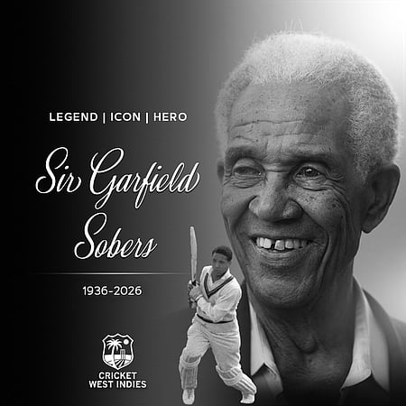 Legendary West Indies cricketer Sir Garfield Sobers, whose death prompted tributes from BCCI and the global cricket fraternity